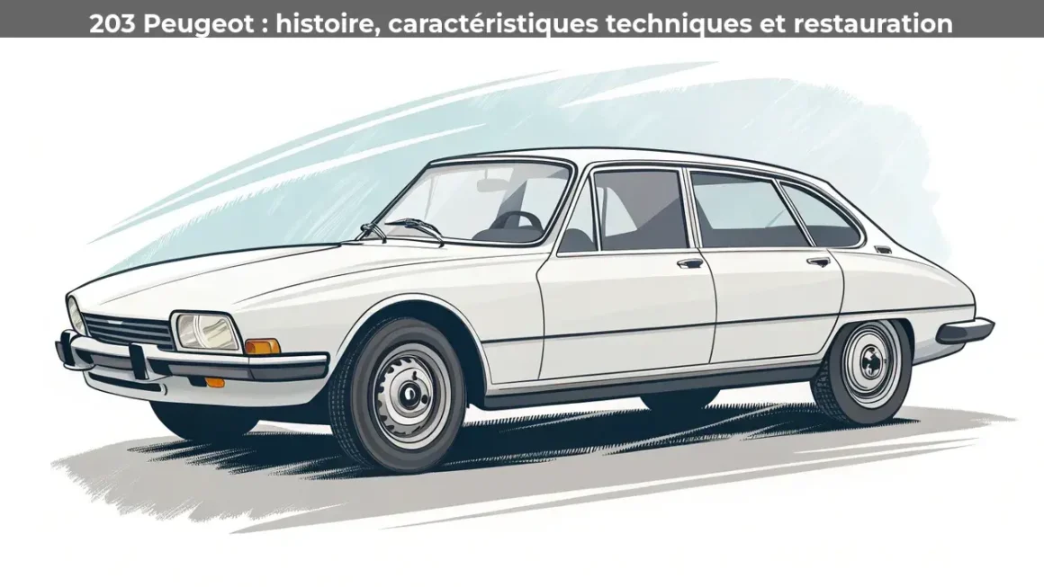 203 Peugeot : histoire, caractéristiques techniques et restauration