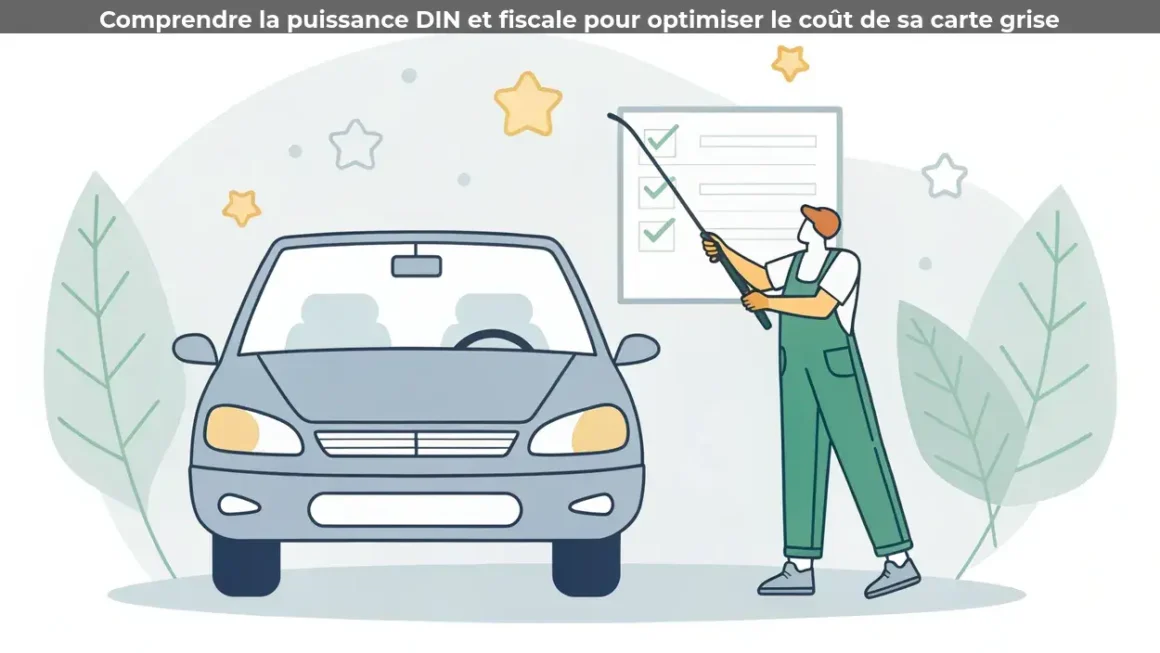 Comprendre la puissance DIN et fiscale pour optimiser le coût de sa carte grise