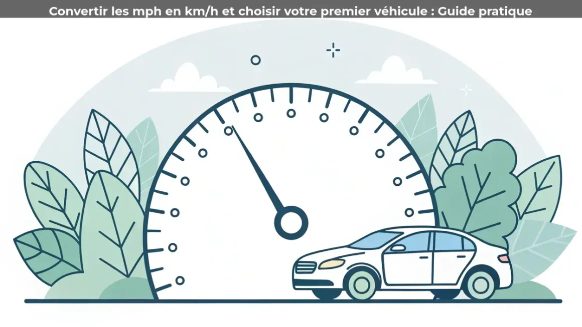 Convertir les mph en km/h et choisir votre premier véhicule : Guide pratique